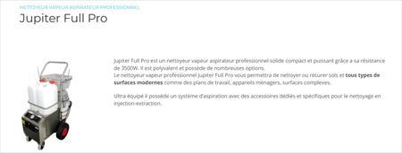 JUPITER + Pro Nettoyeur Vapeur Professionnel