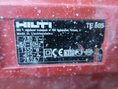 Marteau Piqueur Hilti Te 805 Hilti A 40 Schepdaal Nord Pas De Calais Belgique Pays Bas Annonces Achat Vente Materiel Professionnel Neuf Et Occasion Marteaux Piqueurs Brises Beton Thermiques Pneumatiques